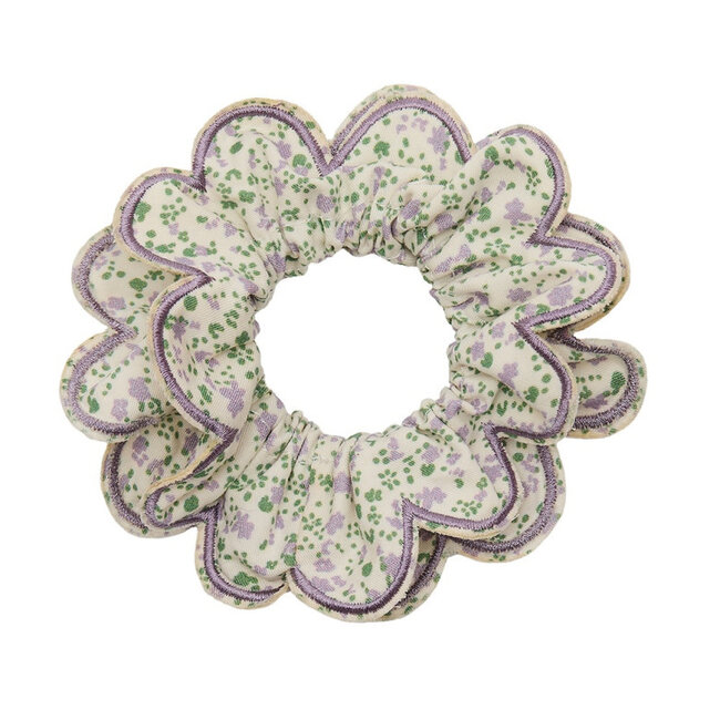 Mimi & Lula SCALLOPED FLORAL SCRUNCHIE