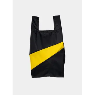 SUSAN BIJL The New Shopping Bag Black & Sunflower Medium
