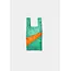 SUSAN BIJL The New Shopping Bag Holly Green & Orange Small