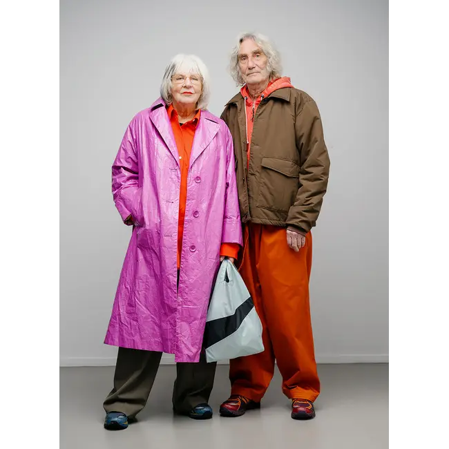 SUSAN BIJL The New Shopping Bag Surf Spray & Black Medium