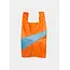 SUSAN BIJL The New Shopping Bag Orange & Ocean Medium