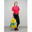 SUSAN BIJL The New Shopping Bag Sunflower & Holly Green Large