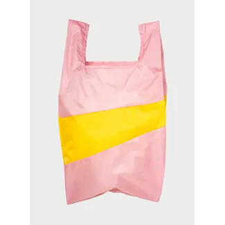 SUSAN BIJL The New Shopping Bag Pink Panther & Sunflower Large