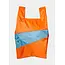SUSAN BIJL The New Shopping Bag Orange & Ocean Large
