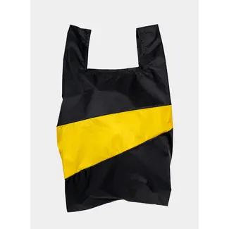 SUSAN BIJL The New Shopping Bag Black & Sunflower Large