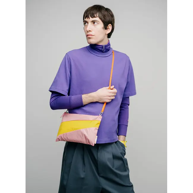 SUSAN BIJL The New Pouch Pink Panther & Sunflower Medium