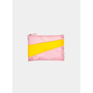 SUSAN BIJL The New Pouch Pink Panther & Sunflower Medium