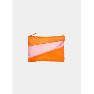 SUSAN BIJL The New Pouch Orange & Pink Panther Medium