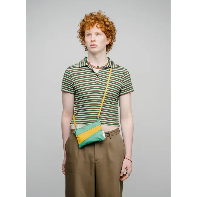 SUSAN BIJL The New Pouch Holly Green & Calendula Small