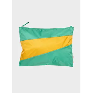 SUSAN BIJL The New Pouch Holly Green & Calendula Large