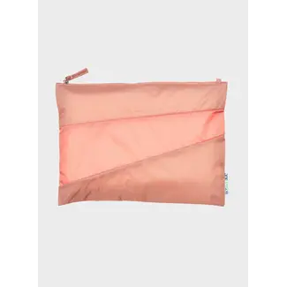 SUSAN BIJL The New Pouch  Try & Coral Large