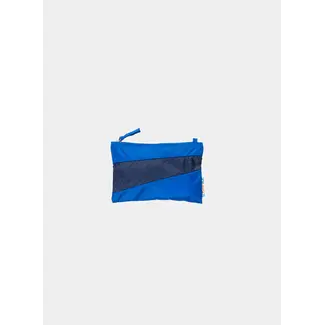 SUSAN BIJL The New Pouch  Blue & Navy Small
