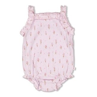 Feetje Romper pointelle rib AOP - Flower Ranch