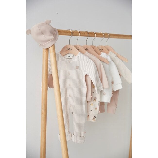 Feetje Pak omslagvoet rib met streep - Honey Bear