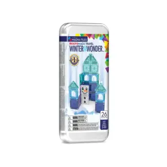 Magna Tiles Winter Wonder 26-piece Travel set Micro mags