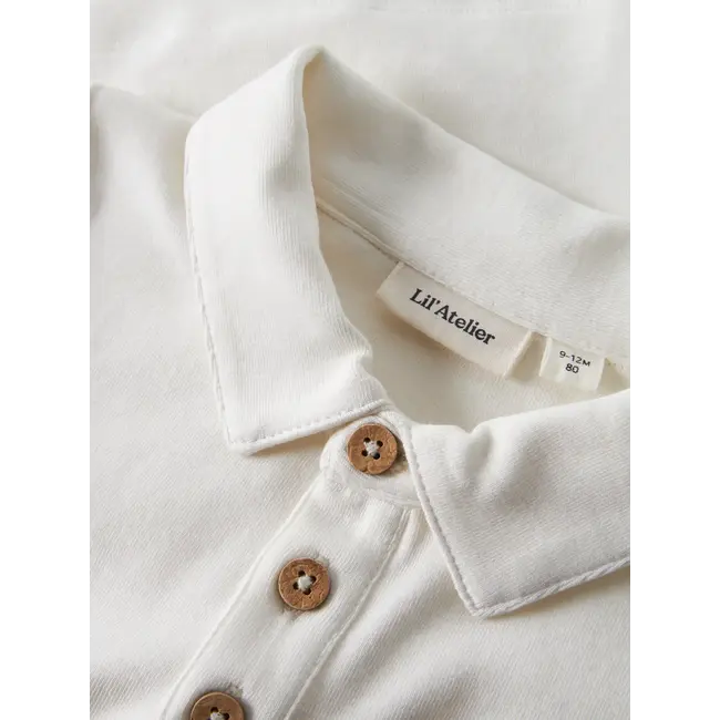 Lil' Atelier NBMFUNDO LS SLIM TOP LIL Coconut Milk