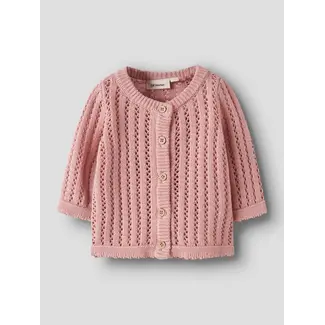 Lil' Atelier NBFFABIOLA LS KNIT CARD LIL Misty Rose