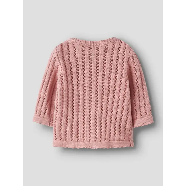 Lil' Atelier NBFFABIOLA LS KNIT CARD LIL Misty Rose