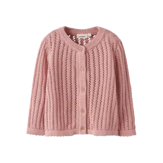 Lil' Atelier NMFFABIOLA LS KNIT CARD LIL Misty Rose