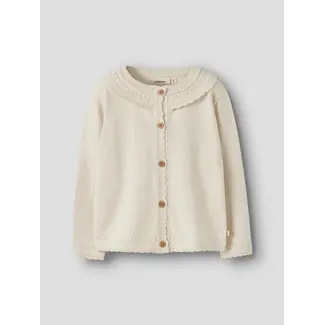 Lil' Atelier NMFHAO LS KNIT CARD LIL Coconut Milk