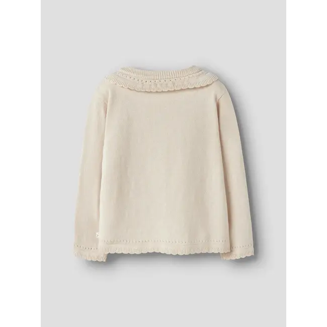 Lil' Atelier NMFHAO LS KNIT CARD LIL Coconut Milk
