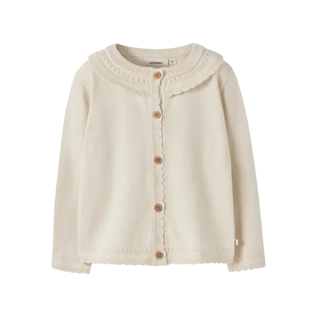 Lil' Atelier NMFHAO LS KNIT CARD LIL Coconut Milk