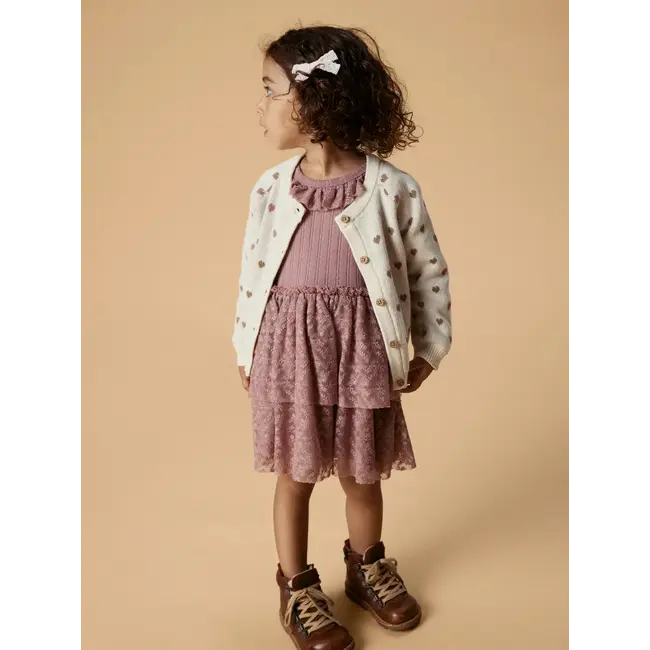 Lil' Atelier NMFSARAN LS KNIT CARD HEART LIL