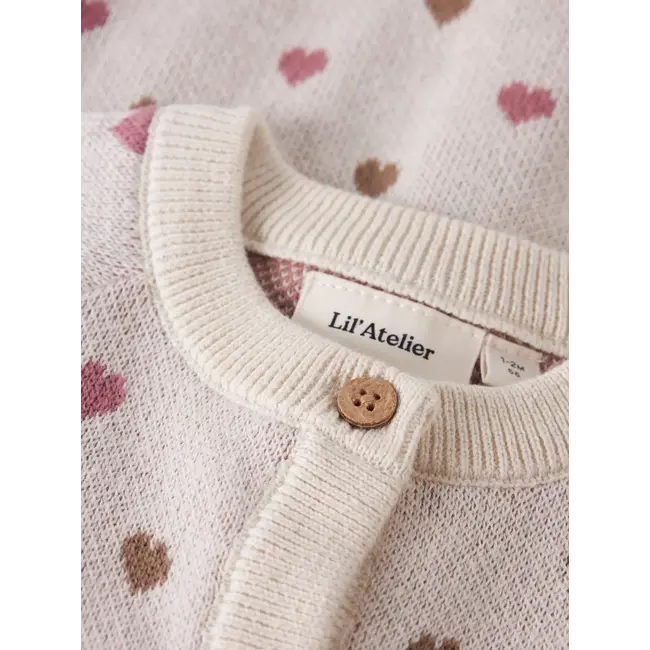 Lil' Atelier NBFSARAN LS KNIT CARD HEART LIL 2