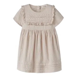 Lil' Atelier NMFFERONIA SS LOOSE DRESS LIL Pumice Stone