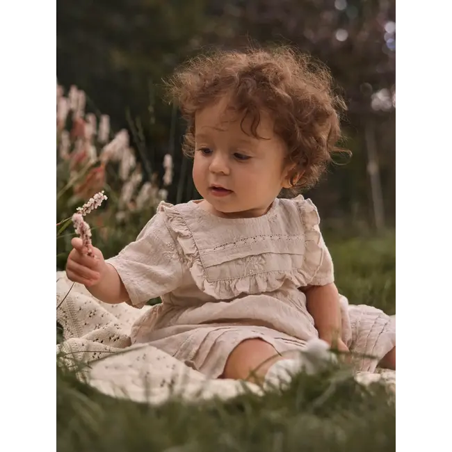 Lil' Atelier NBFFERONIA SS LOOSE BODY DRESS LIL Pumice Stone