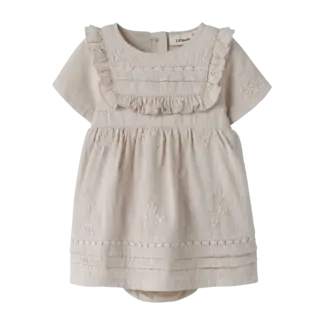 Lil' Atelier NBFFERONIA SS LOOSE BODY DRESS LIL Pumice Stone