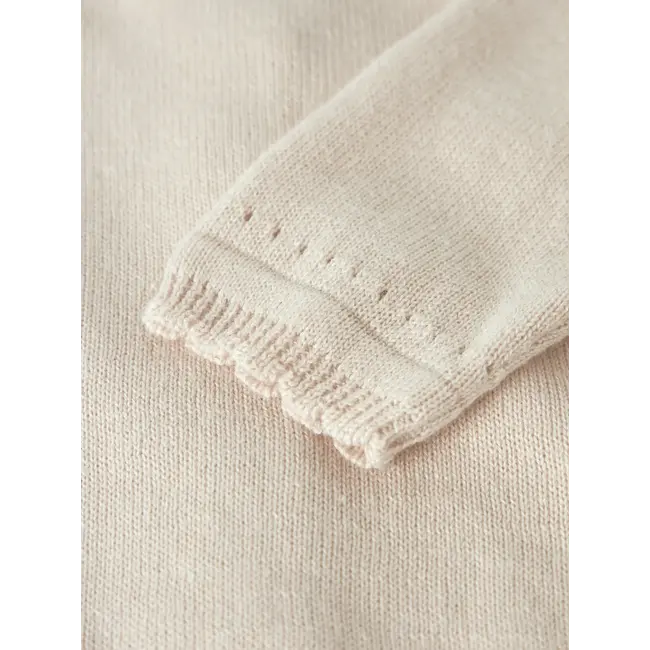Lil' Atelier NBFHAO LS KNIT CARD LIL Coconut Milk
