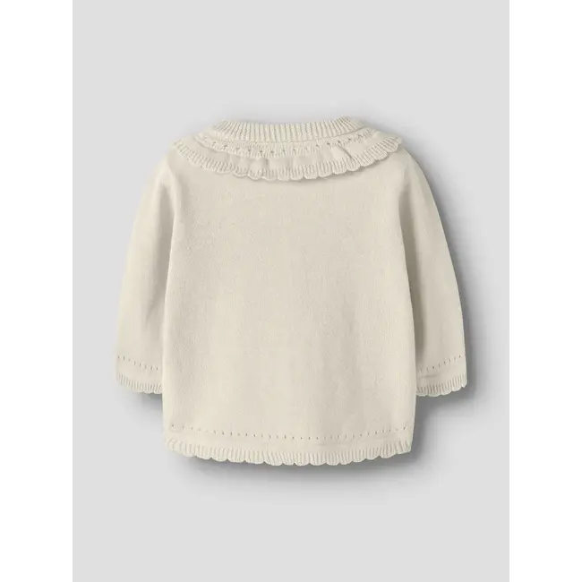 Lil' Atelier NBFHAO LS KNIT CARD LIL Coconut Milk