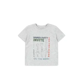 Konges Slojd FAMO TEE GOTS GREY MELANGE