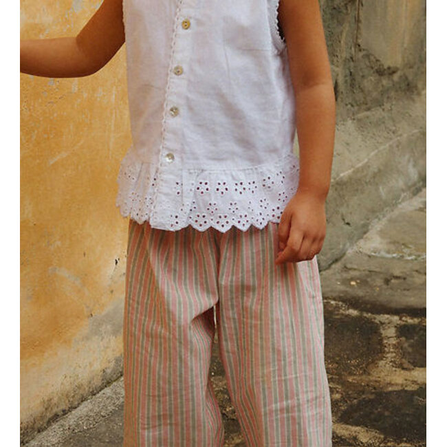 Konges Slojd LULI PANTS GOTS BLUSH STRIPE