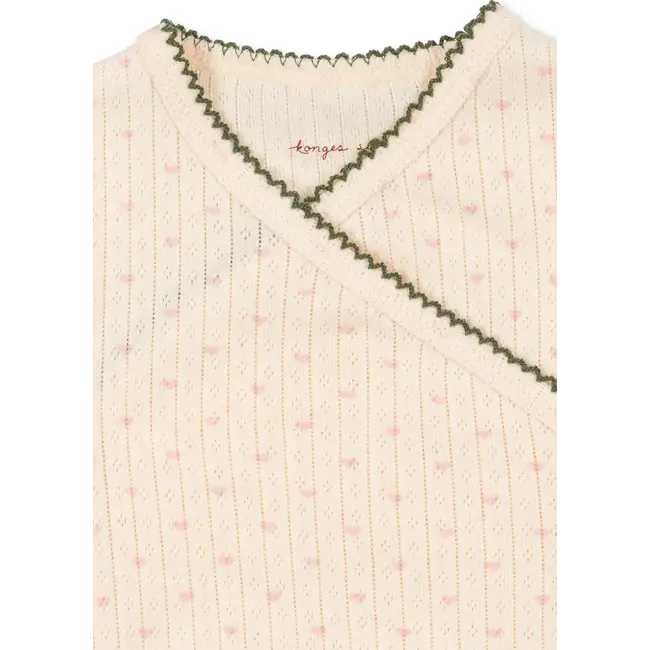 Konges Slojd MINNIE NEWBORN ONESIE GOTS MINNIE COEUR