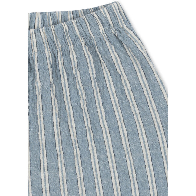 Konges Slojd ELLIOT SHORTS GOTS TRIO BLEU STRIPE