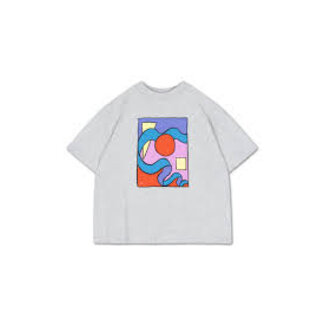 Repose AMS 56. boxy tee grey melange