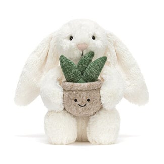 Jellycat Cream Bunny with Plant