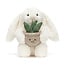 Jellycat Cream Bunny with Plant
