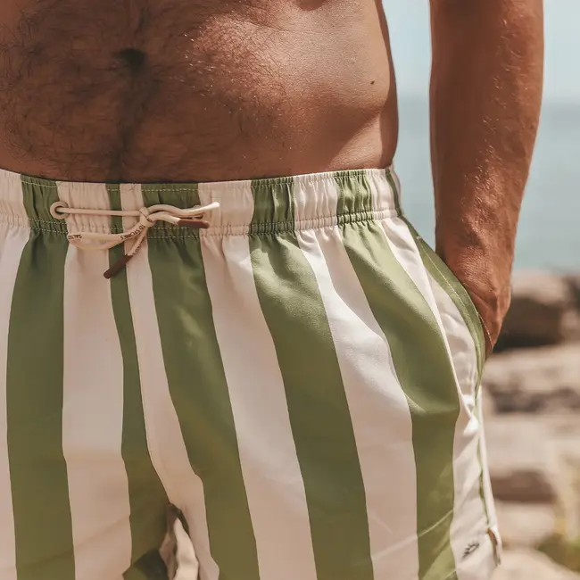 Salted Stories Wide Stripe | Swim Short Men