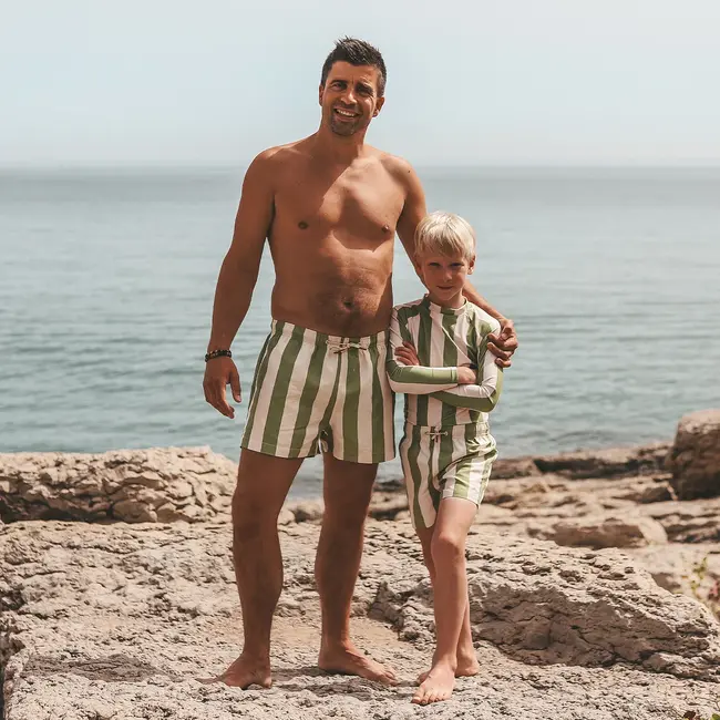 Salted Stories Wide Stripe | Swim Short Men