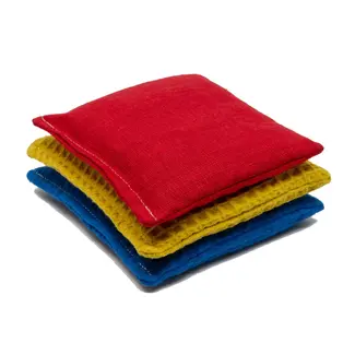 Little Botanic Label Sensorische pittenzakjes set van 3 regenboog