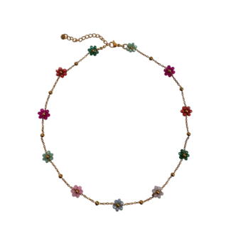 ByMelo Flower ketting multicolors