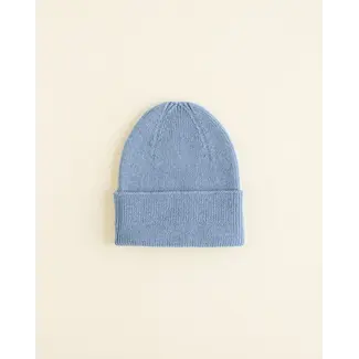 HVID Beanie wol Fonzie NEWBORN  light blue