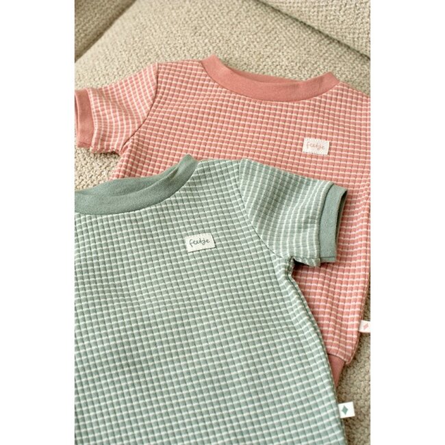 Feetje Shortama wafel - Summer Special Mauve