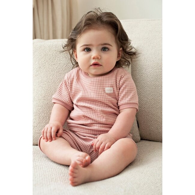 Feetje Shortama wafel - Summer Special Mauve