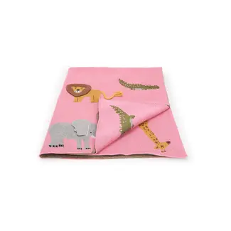 Rice Klein Katoen Babydeken - Roze