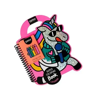 OMY Super coloring & sticker book - Lily