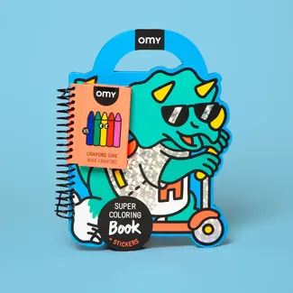 OMY Super coloring & sticker book - Dino